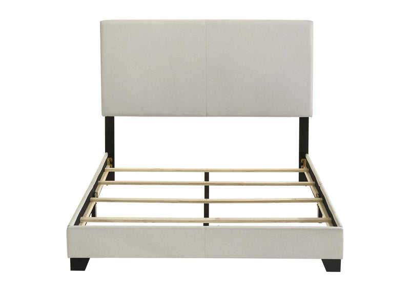 300852F Dorian Fabric Upholstered Full Panel Bed Cream