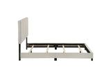 300852F Dorian Fabric Upholstered Full Panel Bed Cream