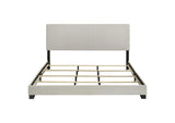 300852KW Dorian Fabric Upholstered California King Panel Bed Cream