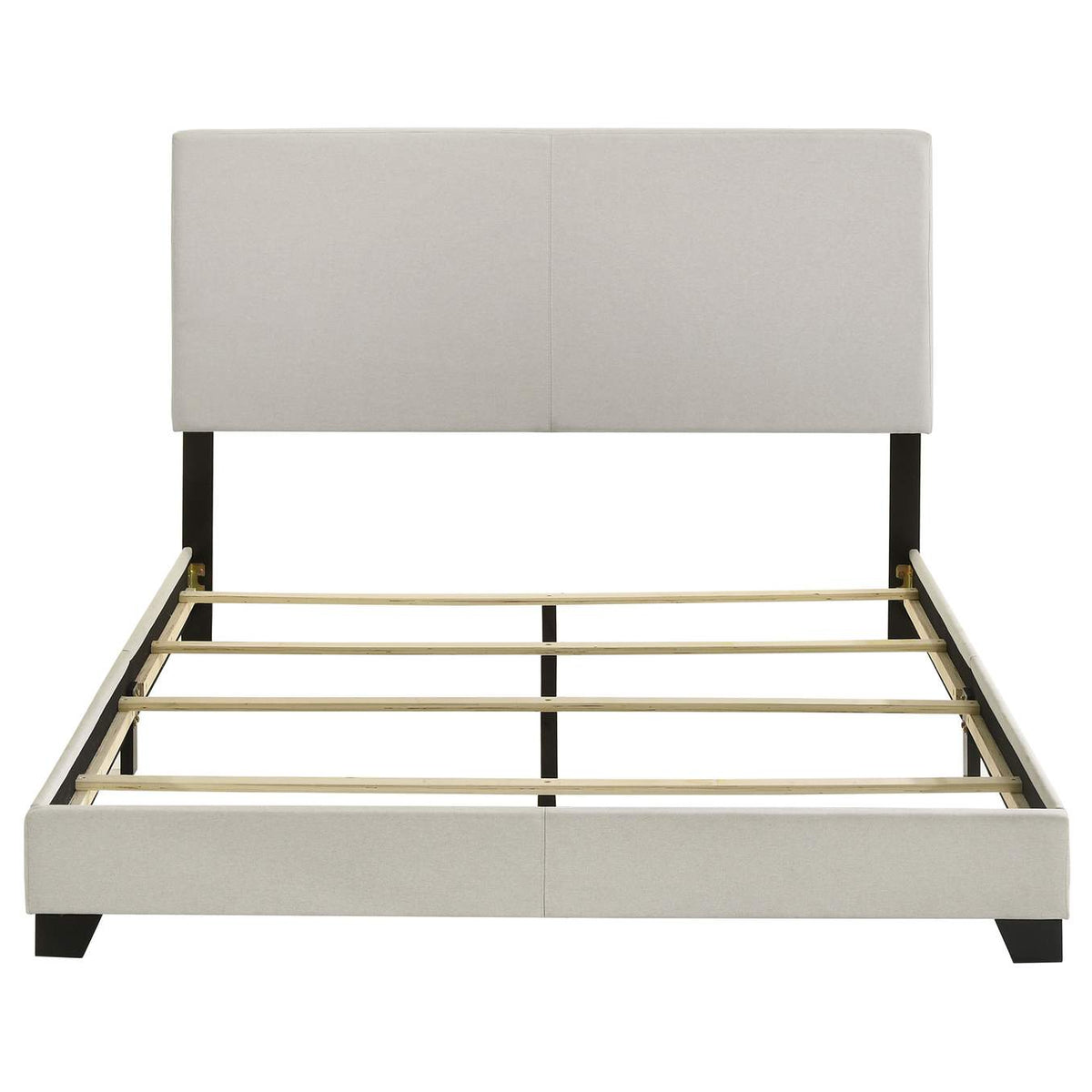 300852Q Dorian Fabric Upholstered Queen Panel Bed Cream
