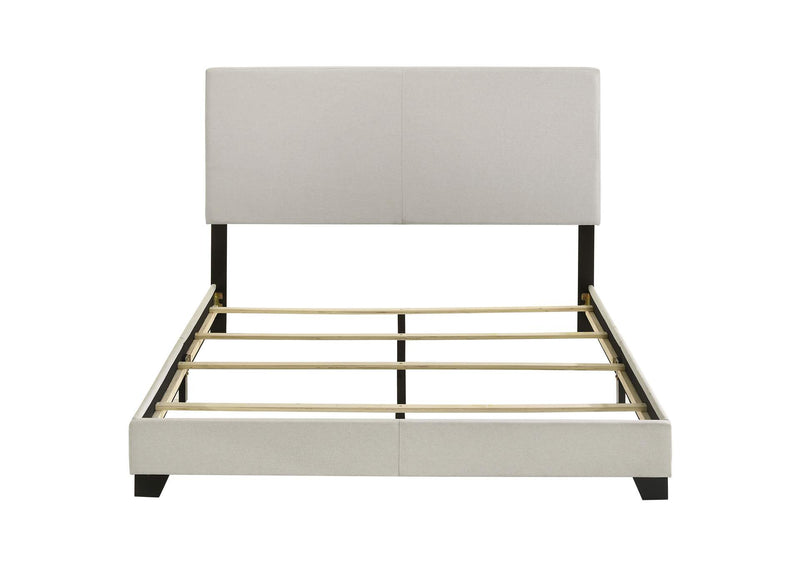 300852Q Dorian Fabric Upholstered Queen Panel Bed Cream