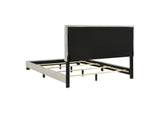 300852Q Dorian Fabric Upholstered Queen Panel Bed Cream