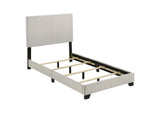 300852T Dorian Fabric Upholstered Twin Panel Bed Cream