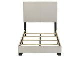 300852T Dorian Fabric Upholstered Twin Panel Bed Cream