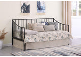 301056 Newbury Metal Twin Daybed Bed Frame Matte Black