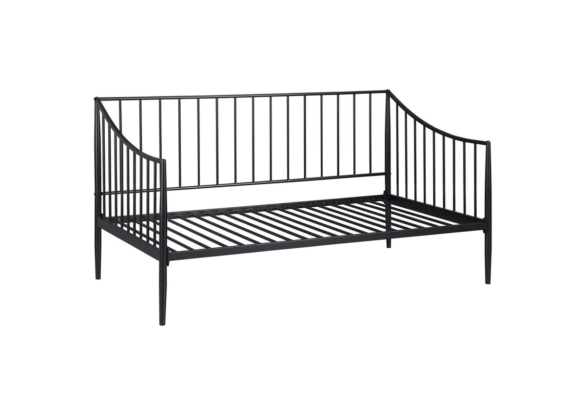 301056 Newbury Metal Twin Daybed Bed Frame Matte Black