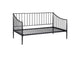 301056 Newbury Metal Twin Daybed Bed Frame Matte Black