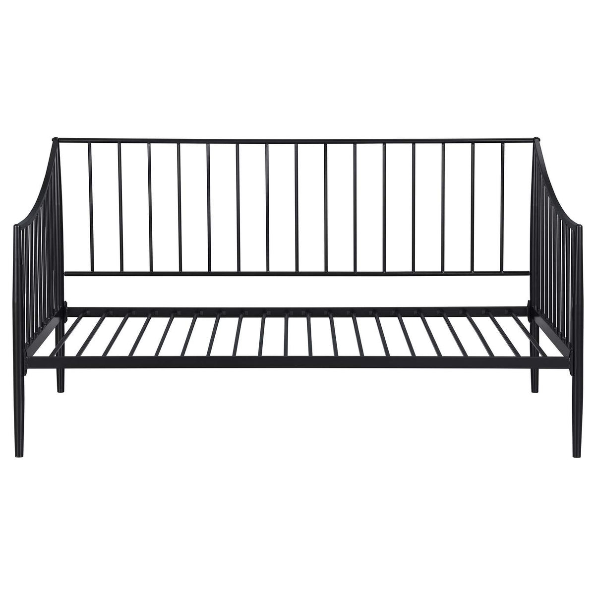 301056 Newbury Metal Twin Daybed Bed Frame Matte Black