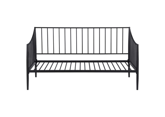 301056 Newbury Metal Twin Daybed Bed Frame Matte Black