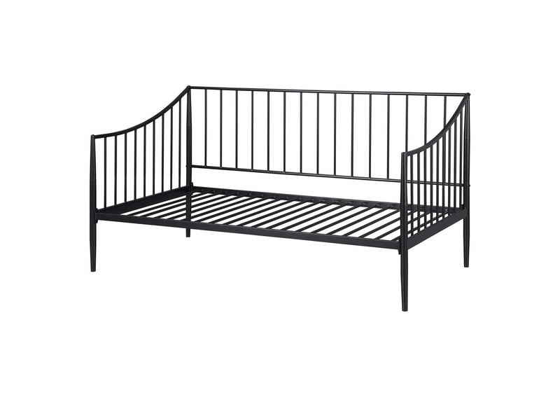 301056 Newbury Metal Twin Daybed Bed Frame Matte Black