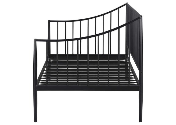 301056 Newbury Metal Twin Daybed Bed Frame Matte Black