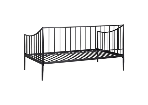 301056 Newbury Metal Twin Daybed Bed Frame Matte Black