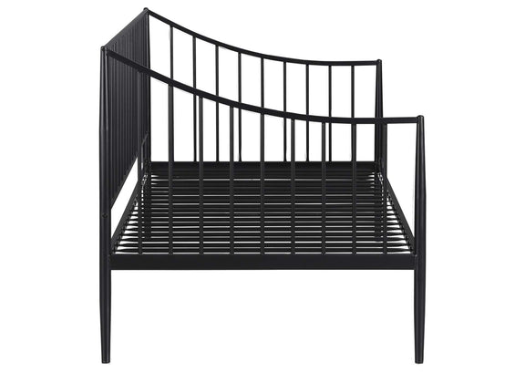 301056 Newbury Metal Twin Daybed Bed Frame Matte Black