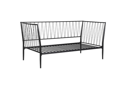 301057 Richland Metal Twin Daybed Bed Frame Matte Black