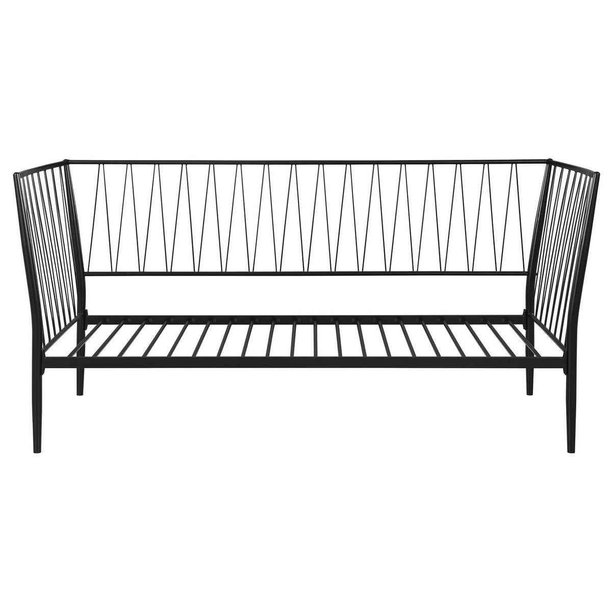 301057 Richland Metal Twin Daybed Bed Frame Matte Black