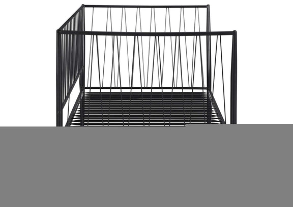 301057 Richland Metal Twin Daybed Bed Frame Matte Black
