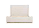 302046KE Nala Eastern King Bouclé Upholstered Platform Bed Cream