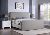 302052KE Wren Upholstered Eastern King Panel Bed Grey