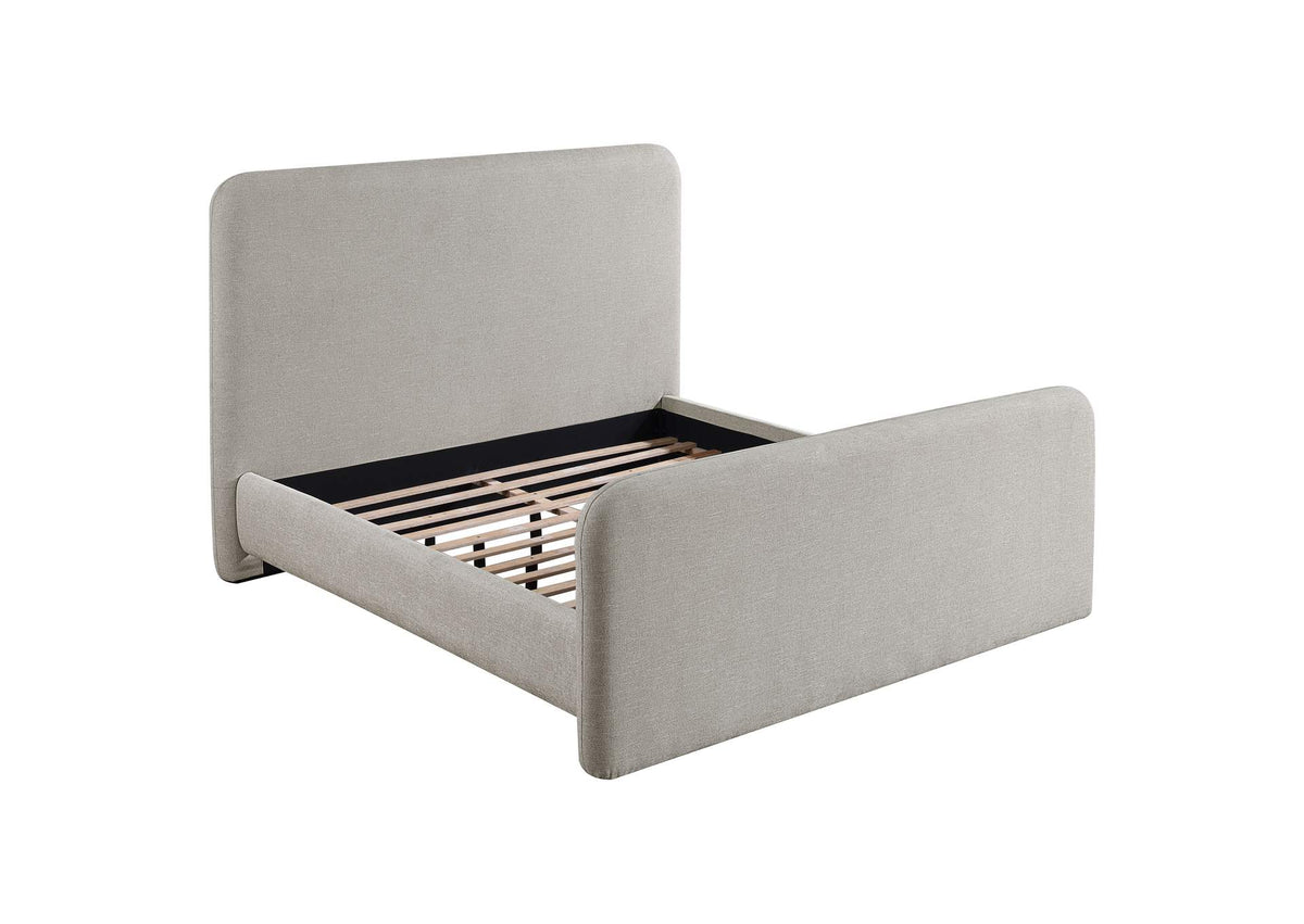Wren Upholstered Eastern King Panel Bed Grey