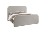 302052KE Wren Upholstered Eastern King Panel Bed Grey