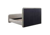 302052KE Wren Upholstered Eastern King Panel Bed Grey
