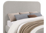 302052KE Wren Upholstered Eastern King Panel Bed Grey