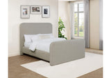 302052Q Wren Upholstered Queen Panel Bed Grey