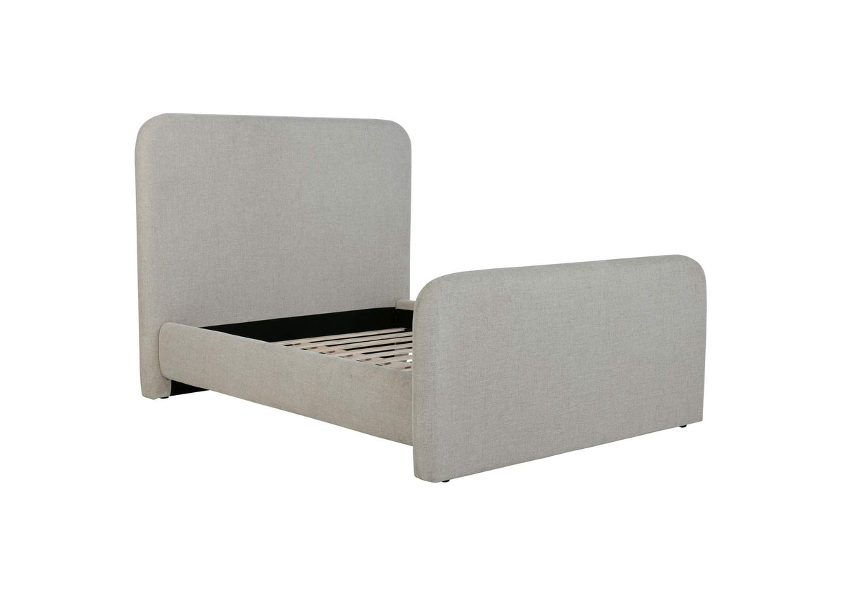 Wren Upholstered Queen Panel Bed Grey