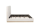 302053KE Knox Eastern King Bouclé Upholstered Platform Bed Cream