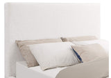 302053Q Knox Queen Bouclé Upholstered Platform Bed Cream