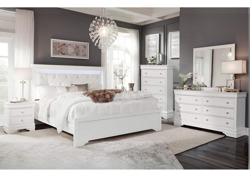POMPEI-METALLIC_WHITE-FB-1_BOX-ECOM POMPEI METALLIC WHITE FULL BED IN A BOX