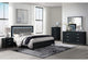 REID-BLACK-FBG_W_LED-N REID BLACK FULL BED GROUP WITH LED