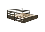 Sorrento 2-drawer Twin XL Daybed with Extension Trundle Grey