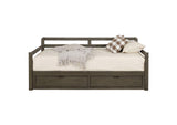 305706 Sorrento 2-drawer Twin XL Daybed with Extension Trundle Grey