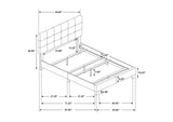305746F Mapes Upholstered Full Panel Bed Charcoal