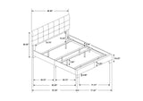 305746KE Mapes Upholstered Eastern King Panel Bed Charcoal