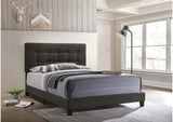 305746Q Mapes Upholstered Queen Panel Bed Charcoal
