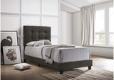 305746T Mapes Upholstered Twin Panel Bed Charcoal