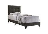 305746T Mapes Upholstered Twin Panel Bed Charcoal