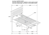 305877F Soledad Upholstered Full Storage Panel Bed Grey