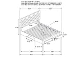 305878KE Soledad Upholstered Eastern King Storage Bed Light Grey
