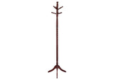 Riona 6 Hook Freestanding Wood Coat Rack Hat Hanger Merlot