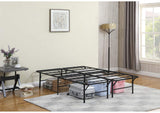305957F Mabel Metal Full Mattress Support Platform Bed Black