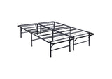 Mabel Metal Full Mattress Support Platform Bed Black