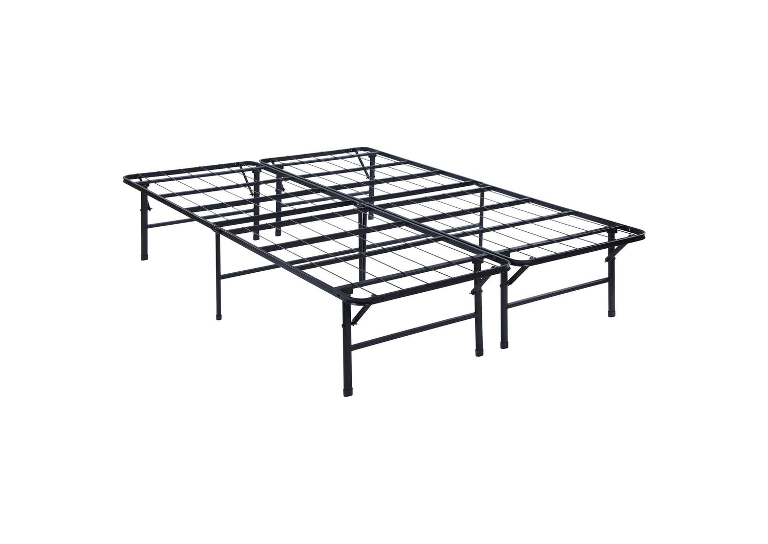 Mabel Metal Queen Mattress Support Platform Bed Black