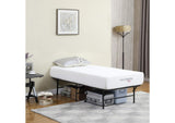 305957T Mabel Metal Twin Mattress Support Platform Bed Black