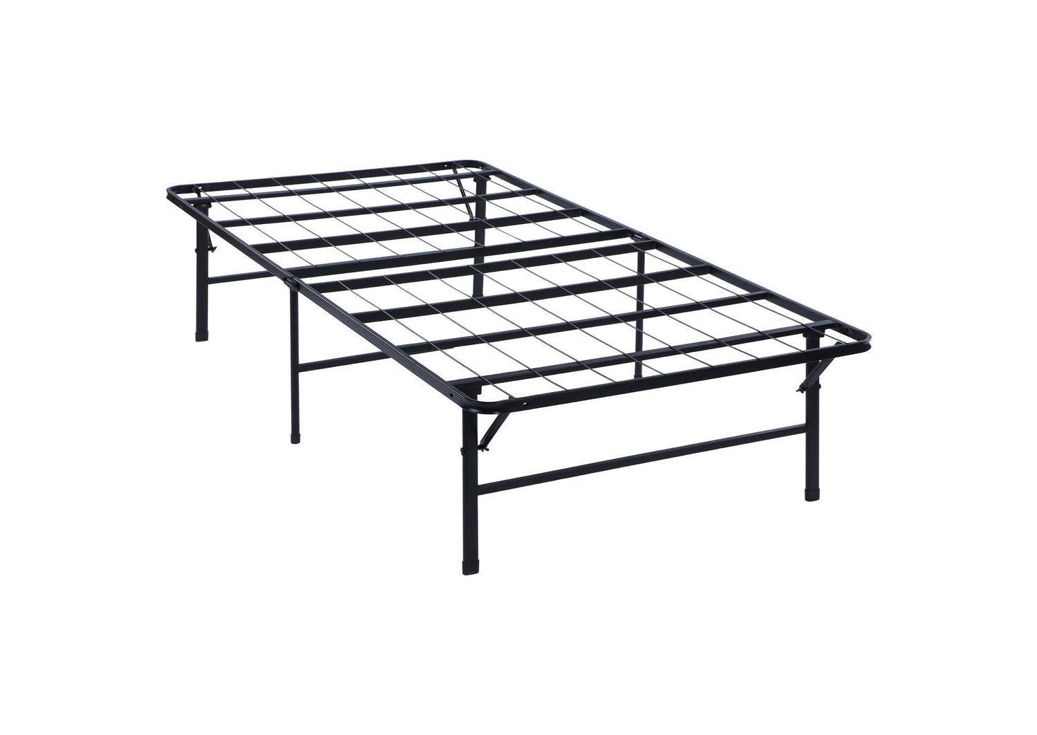 Mabel Metal Twin Mattress Support Platform Bed Black