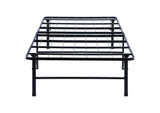 305957T Mabel Metal Twin Mattress Support Platform Bed Black