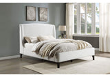 306020KE Mosby Upholstered Eastern King Wingback Bed Snow
