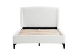 306020KE Mosby Upholstered Eastern King Wingback Bed Snow